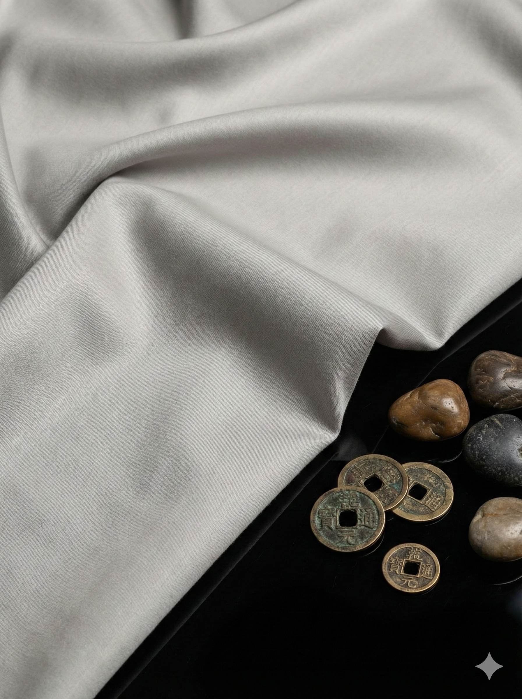 Grey 100% Giza cotton