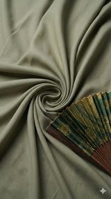 Ashy Green Imported Korean Cotton shirting Fabric