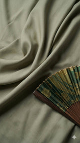 Ashy Green Imported Korean Cotton shirting Fabric