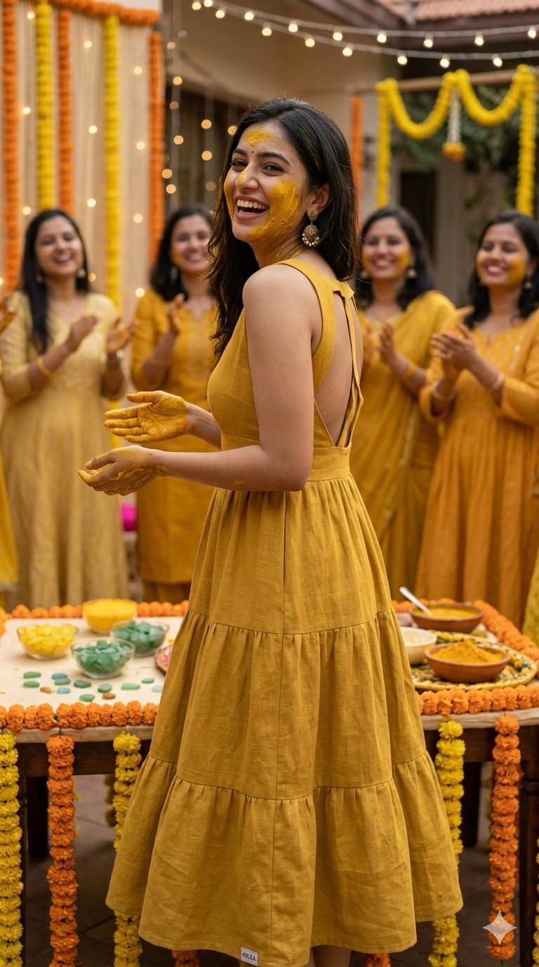 Turmeric colour 60 Lea Premium Cotton Linen