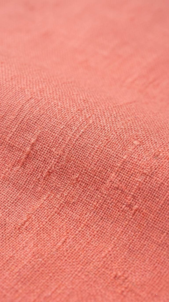 Premium Coral toned cotton linen fabric 60 lea