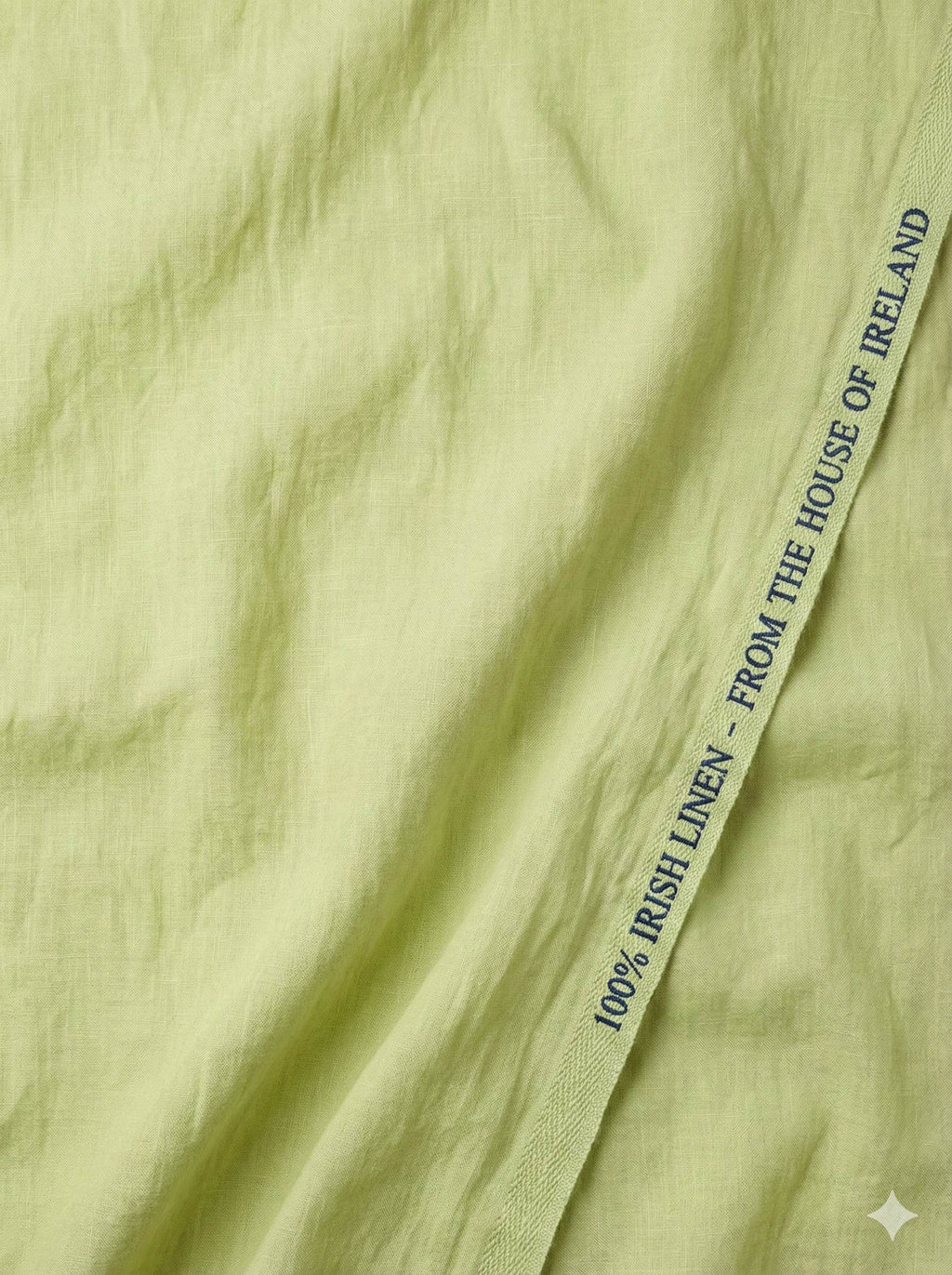 Light Green 100% Pure Cotton Linen Fabric (70 lea)