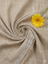 Beige & White Dual Color Cotton Linen Fabric (60 lea)