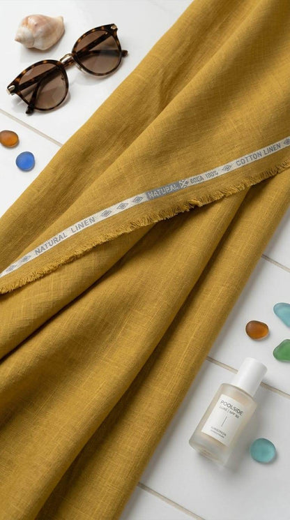 Turmeric colour 60 Lea Premium Cotton Linen