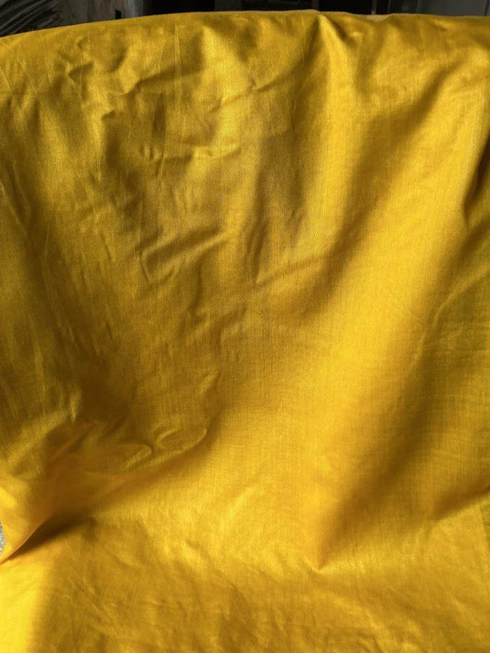 Turmeric Malai Chanderi Silk Fabric