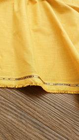 Yellow Premium Italian Cotton Linen Fabric (60 lea)