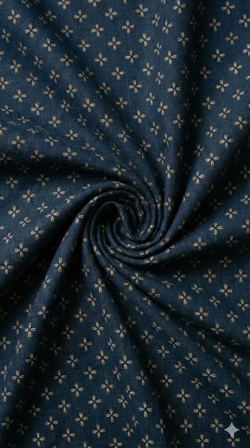 Blue Glossy Pure cotton printed cotton Fabric