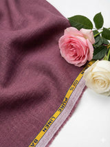 Burgundy Pink 100% Pure Linen Fabric 60 Lea (0% cotton)