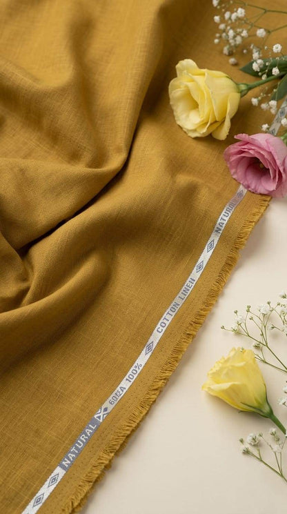 Turmeric colour 60 Lea Premium Cotton Linen
