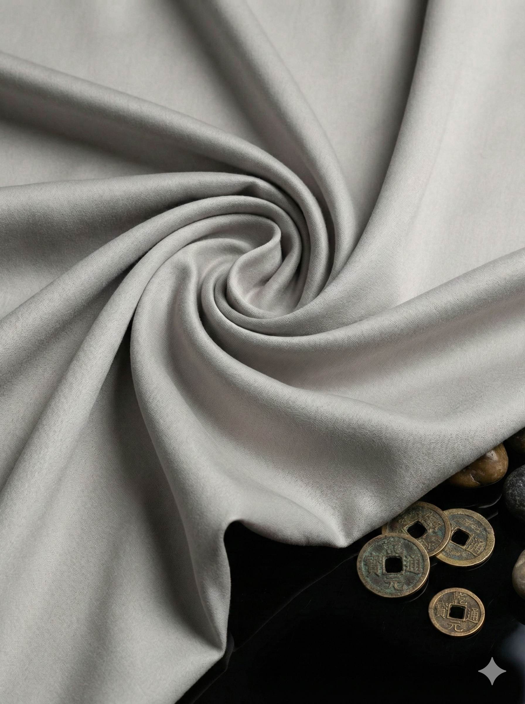 Grey 100% Giza cotton