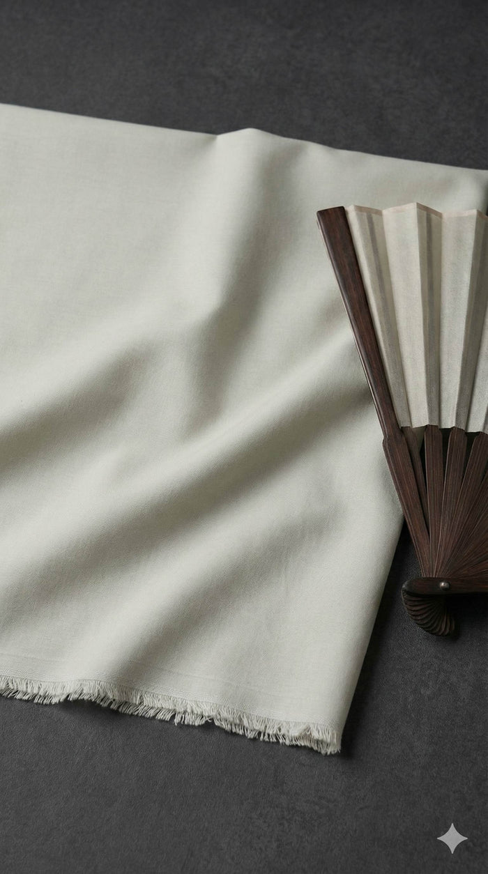 Light Sage Green Imported Korean Cotton shirting Fabric