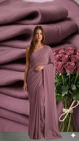 Dusty Pink Mul Chanderi Fabric( Big Width)