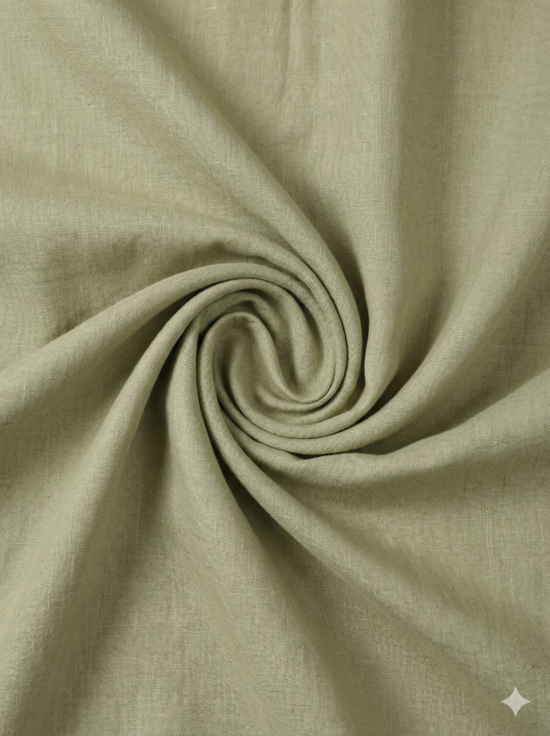 Light Sage Green 100% Pure Linen (No Cotton )