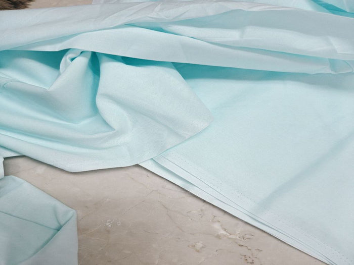 Sky Blue Premium Mal Cotton Fabric
